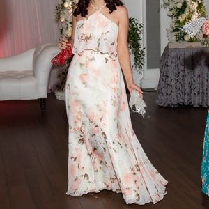 Limited Kleinfeld white floral dress.